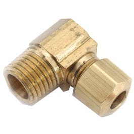 Pipe Fitting, Elbow, 90-Degree, Lead-Free Brass, 3/8 Compression x 1/4-In. MPT Anderson