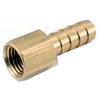 Pipe Fittings, Barb Insert, Lead-Free Brass, 3/8 Hose x 1/4-In. FPT Various