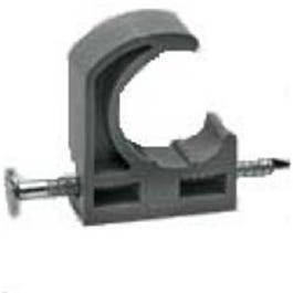 Pipe Hanger Half Clamps, Plastic, 12-Pk., .5-In. Various