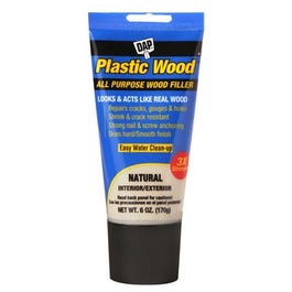 Plastic Wood Latex Wood Filler, Natural, 6-oz. Tube Dap