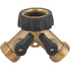 Best Garden Brass Y-Connector Hose Shutoff Best Garden