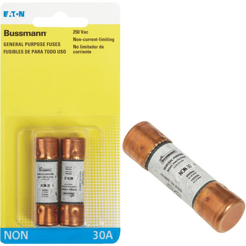 Bussmann 30A NON Cartridge General Purpose Cartridge Fuse (2-Pack) Bussmann