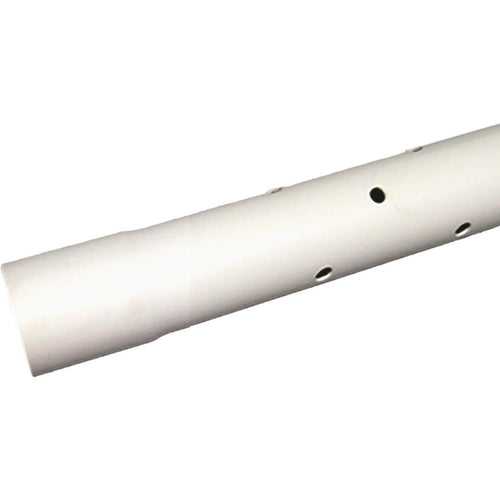 Charlotte Pipe 4 In. x 10 Ft. Perforated PVC Drain and Sewer Pipe, Belled End (3-Row) Charlotte Pipe